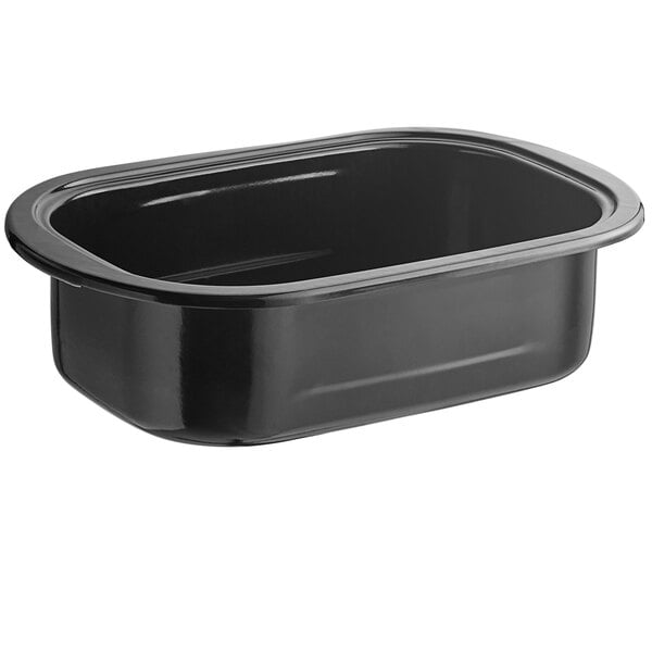 a black rectangular container with a lid