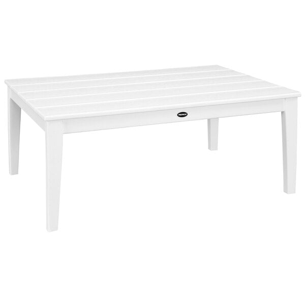 a white table with legs