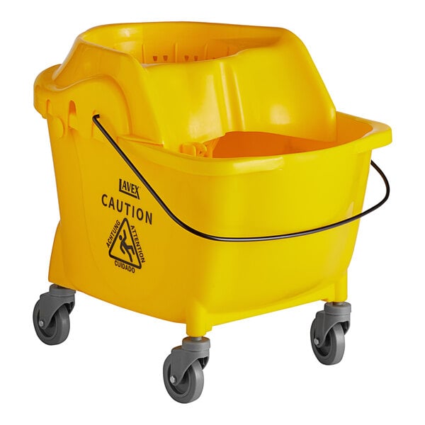 35L Institutional Yellow Mop Bucket & Wringer