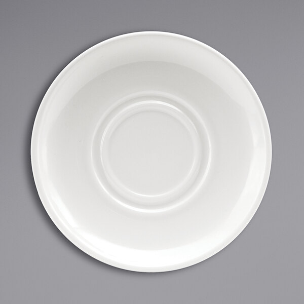 a close-up of a white plate