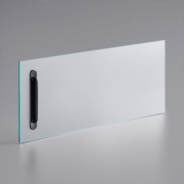 Emperor's Select sliding glass door with black handle for refrigeration equipment.