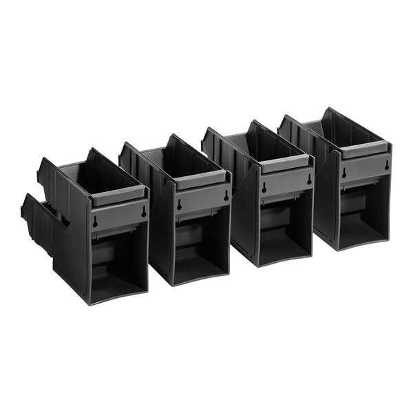 Choice Black 2-Tier Self-Serve Organizer Set with 8 Bins and 2 Label Sheets