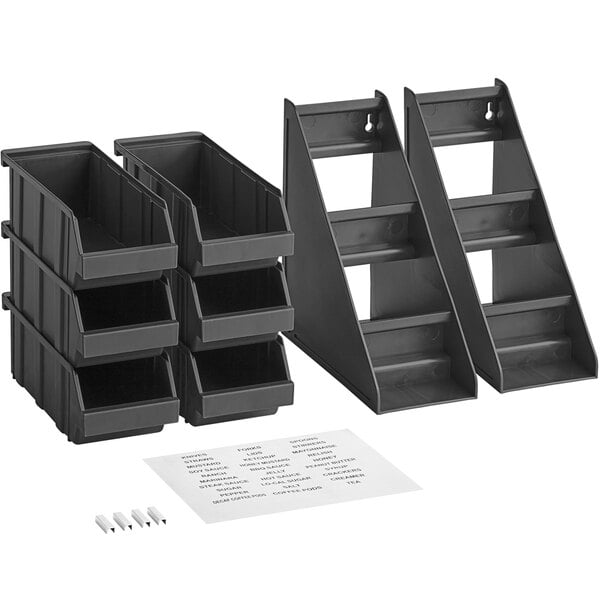 A black plastic Choice organizer with three compartments.