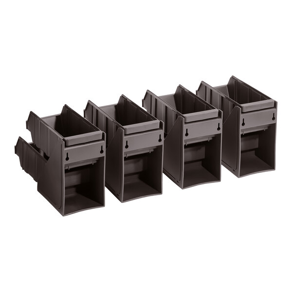 Choice Brown 2-Tier Self-Serve Organizer Set with 8 Bins and 2 Label Seets