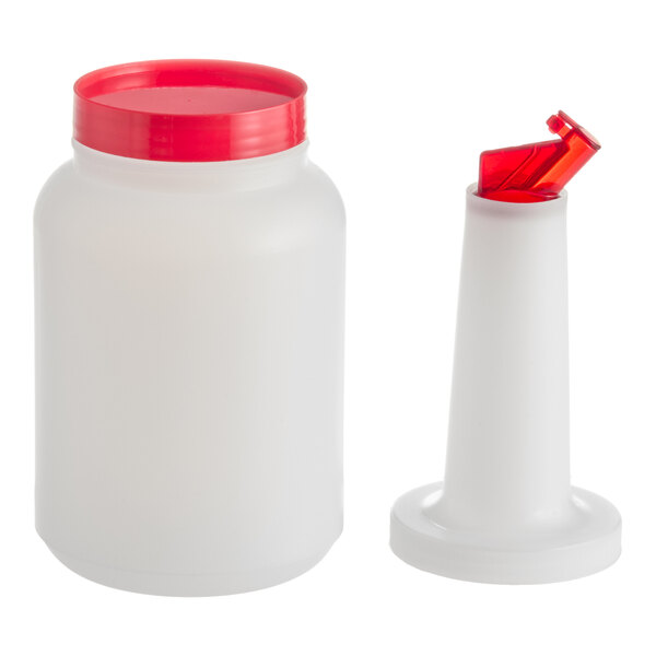 Choice 2 Qt. Pour Bottle with Red Flip Top and Cap