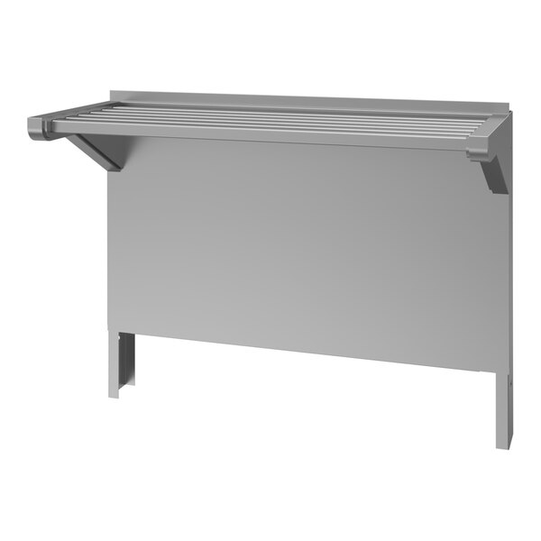 A stainless steel single-deck shelf designed for use with Garland Master Series Ranges, measuring 34 inches wide.