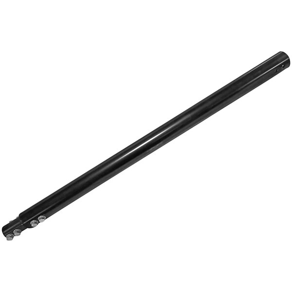 A black metal cylindrical rod with screws on the end.