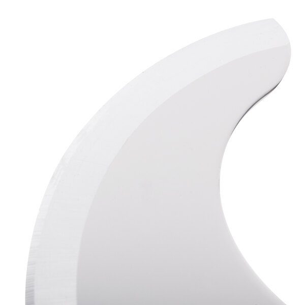 A white Robot Coupe "S" blade assembly with a curved blade.