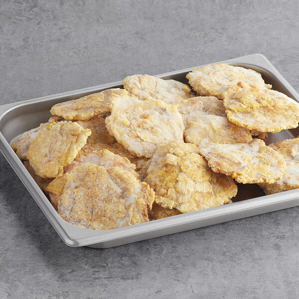 A tray of White Toque fried plantain tostones.