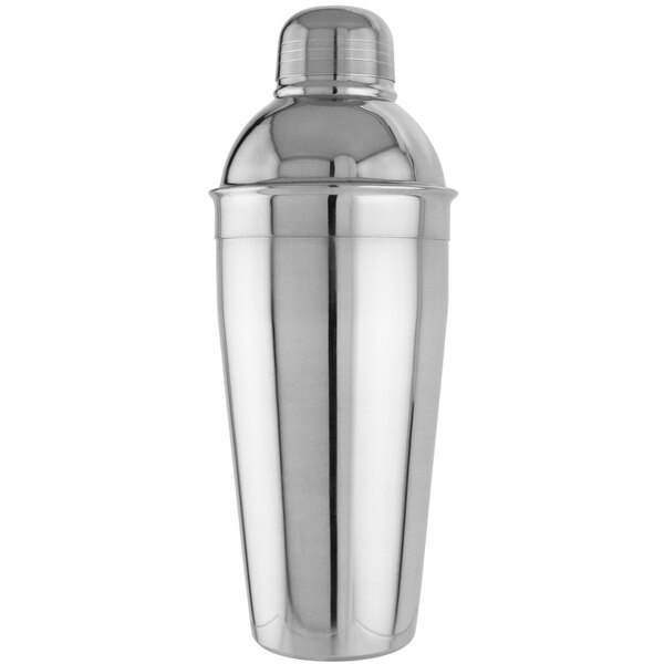 A Franmara stainless steel Cobbler Cocktail Shaker with a lid.