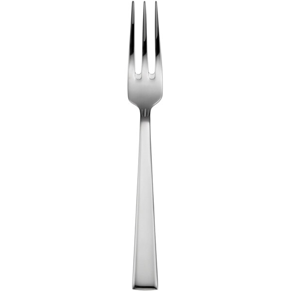 A Sant'Andrea Fulcrum stainless steel fish fork with a silver handle and four prongs.