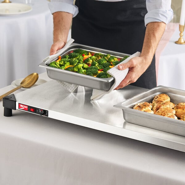 Metro Super Erecta Hot HS1848 18" x 48" Stainless Steel Heated Shelf - 120V, 400W