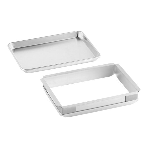 Baker's Lane 9 1/2" x 13" Quarter Size Extender and Bun Pan Sheet Cake Pan Set