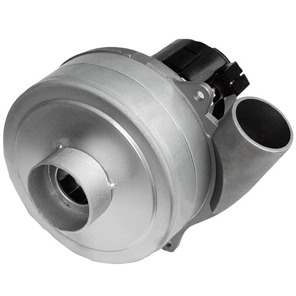 A silver Namco 2-stage vacuum motor with a black pipe.