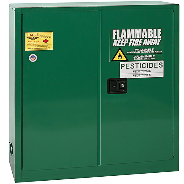 a green and white sign with white text