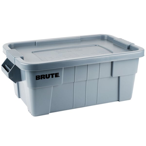 Rubbermaid BRUTE Tote with Lid - 75.5 Ltr - Grey