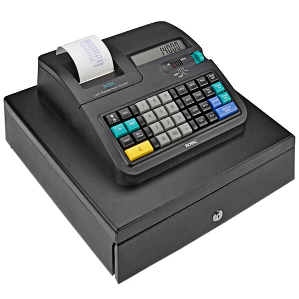 a cash register with a receipt