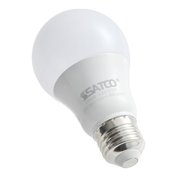 Satco S39596 9.5 Watt (60 Watt Equivalent) Frosted Warm White Multi-Directional LED Light Bulb, 120V (A19) - 4/Pack