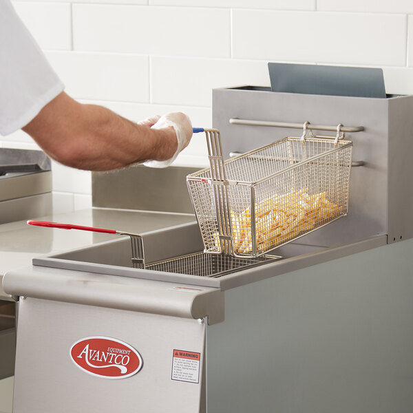 R & V Works BLUE HANDLE BASKET Equivalent 13 1/4" x 5 1/2" x 5 11/16