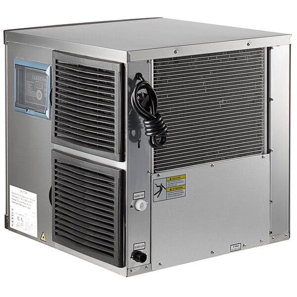 An Avantco air cooled modular full cube ice machine with a black wire.