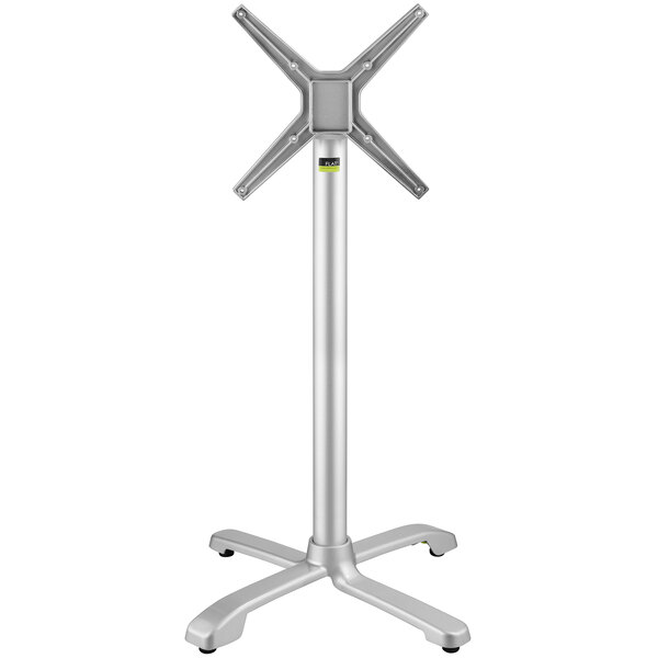 a close-up of a metal pole