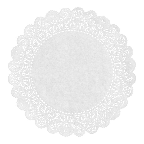12" Normandy Lace Grease-Resistant Paper Doily - 500/Case