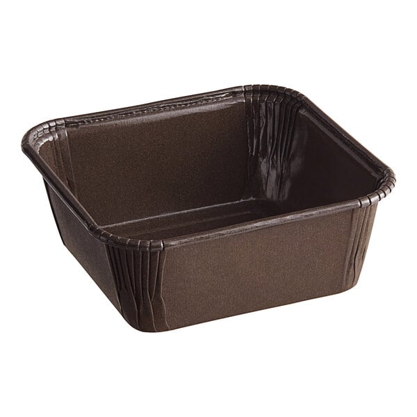 Novacart Brown Paper Baking Mold 3 1 8 x 3 1 8 x 1 1 2 2000 Case