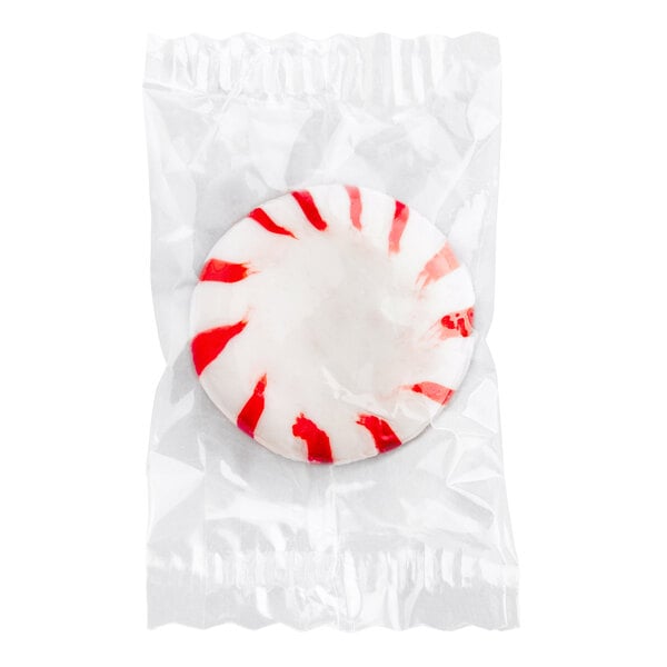 Peppermint Starlite Mints Individually Wrapped 3 lb. Bag - 8/Case
