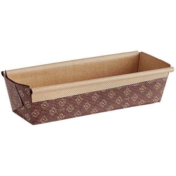 a brown and tan rectangular container