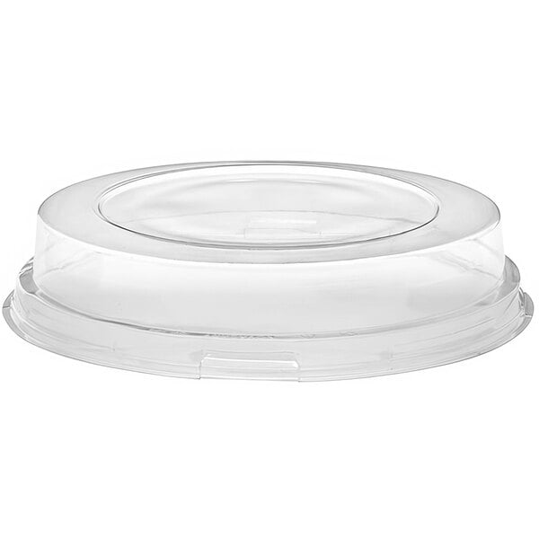 A clear plastic container with a clear lid.