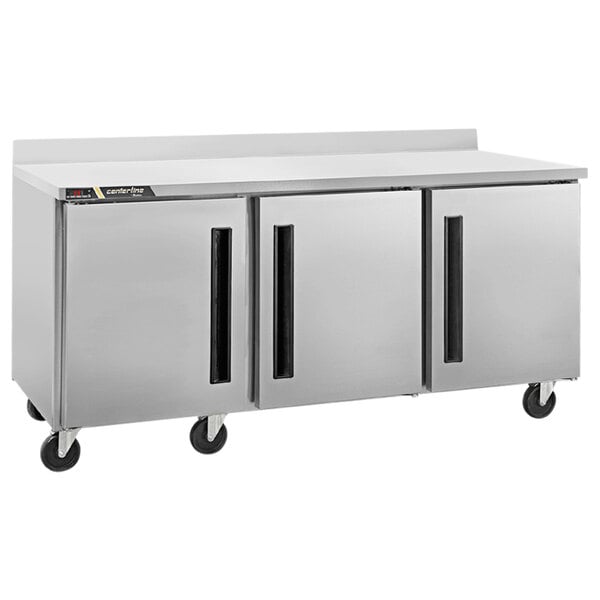 a large stainless steel refrigerator