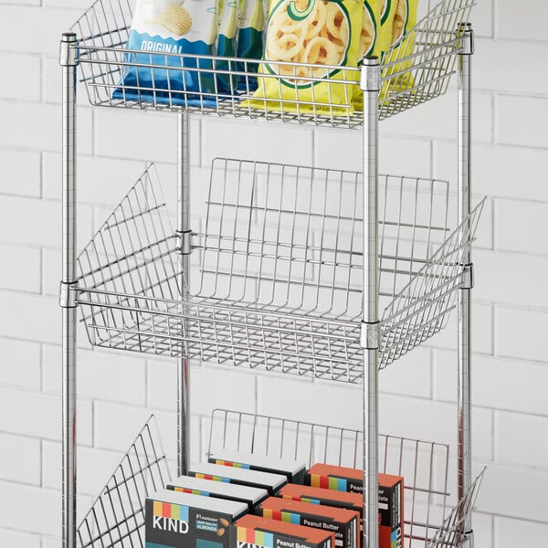 Regency 18" x 24" NSF Chrome Storage Display Basket