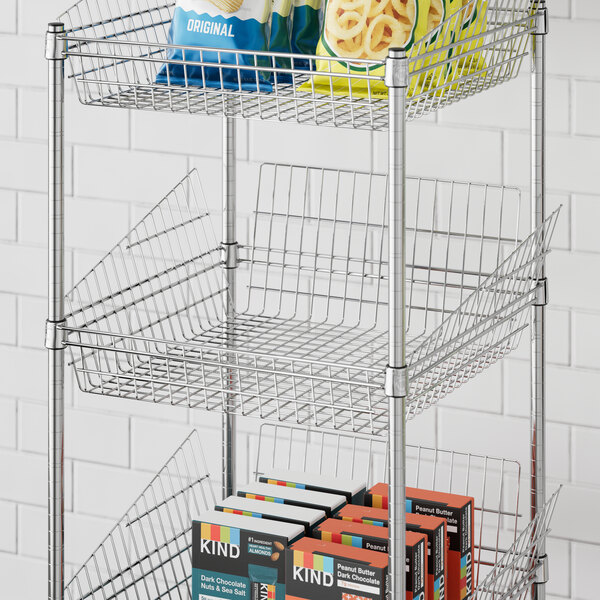 Regency 24" x 24" NSF Chrome Storage Display Basket