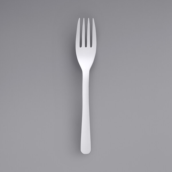 A white Fineline plastic fork.