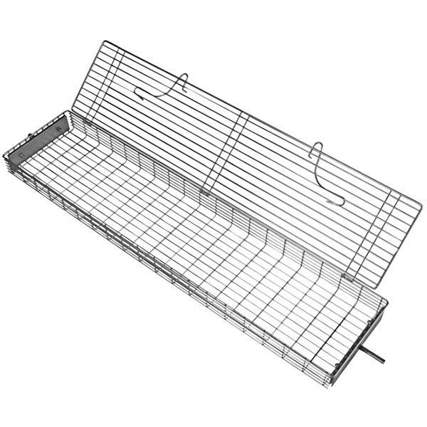 a wire mesh grill with a handle