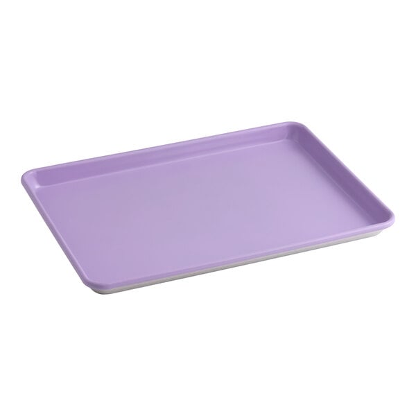 Baker's Lane Allergen-Free Half Size 18 Gauge Non-Stick 13" x 18" Wire in Rim Aluminum Bun / Sheet Pan