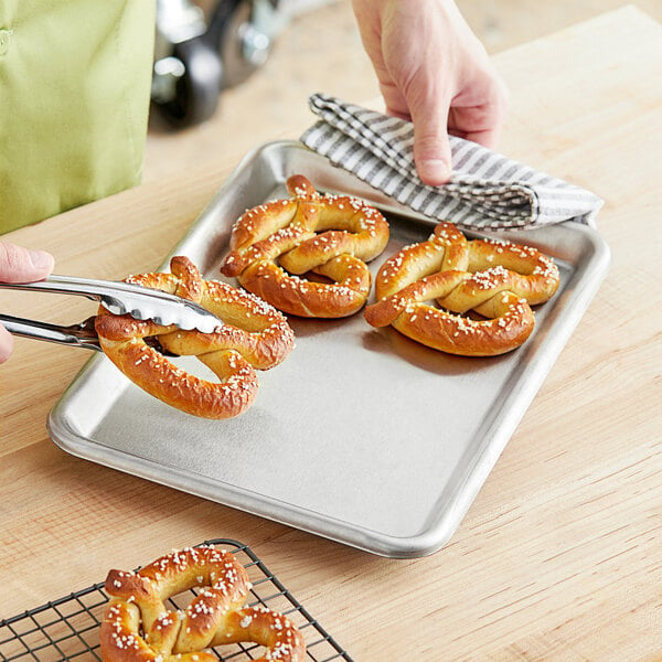 Professional Quarter Sheet Baking Pans - Aluminum Cookie Sheet Set of 2 -  Rimmed Baking Sheets for Baking and Roasting - Durable, Oven-safe