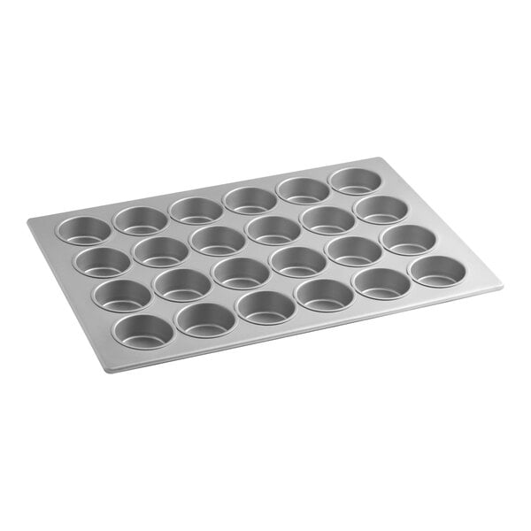 Baker's Lane 24 Cup 7 oz. Glazed Aluminized Steel Jumbo Muffin / Cupcake Pan - 18" x 26"