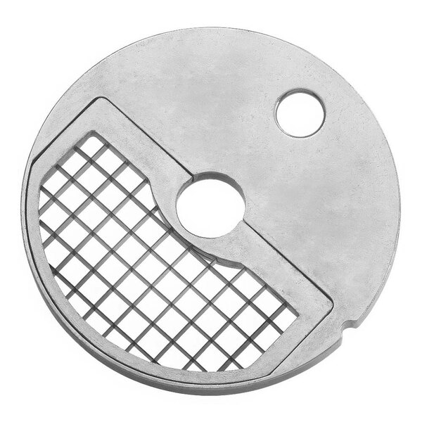 A Sirman 9/16" Dicing Grid, a circular metal disc with a grid of holes.