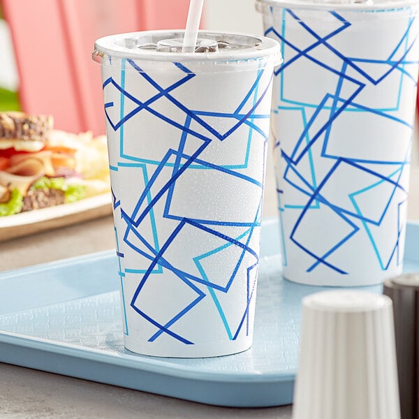 500 Case Double Coated Poly Paper Cold Cup Disposable Leak-Proof Drink 32 oz 