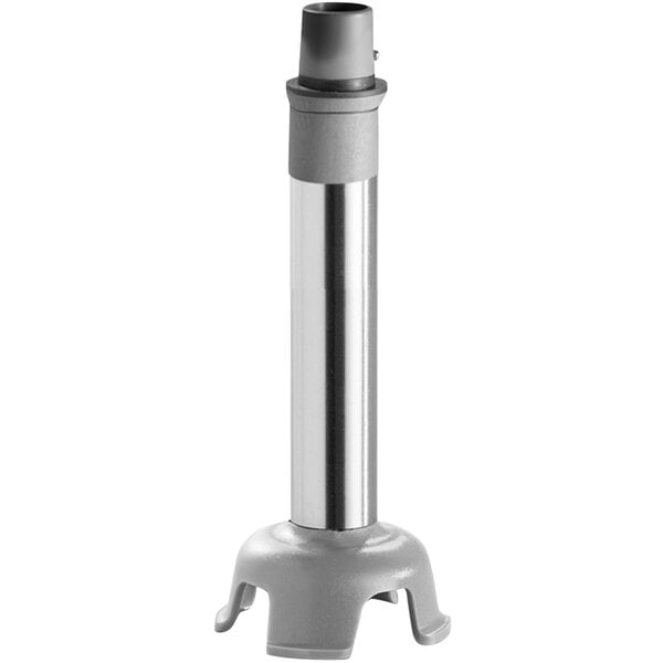 A silver metal Sirman immersion blender shaft.