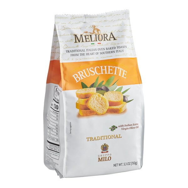 Meliora Traditional Mini Bruschette Toast 5.3 oz. - 10/Case