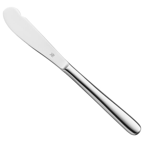 A WMF stainless steel bread and butter knife with a silver handle.