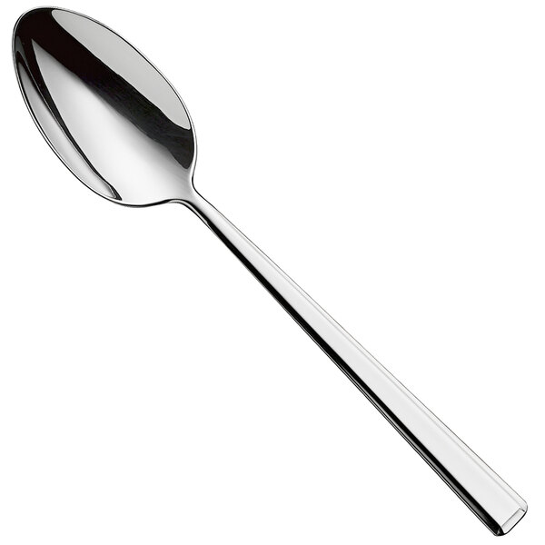 A WMF by BauscherHepp Edita stainless steel serving spoon with a silver handle.