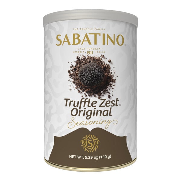 A 5.29 oz container of Sabatino Tartufi Truffle Zest Original Seasoning.