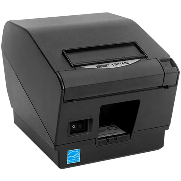 A black Star thermal receipt printer on a counter.