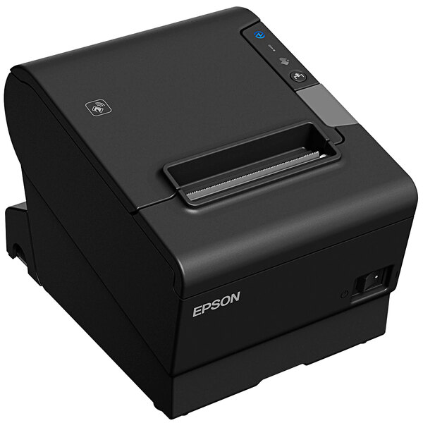 An Epson TM-T88VI thermal receipt printer on a white background.