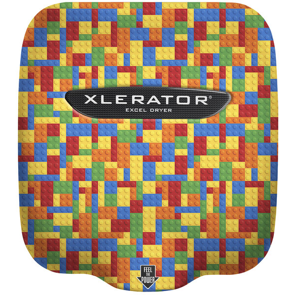 The stainless steel Excel XLerator hand dryer logo.