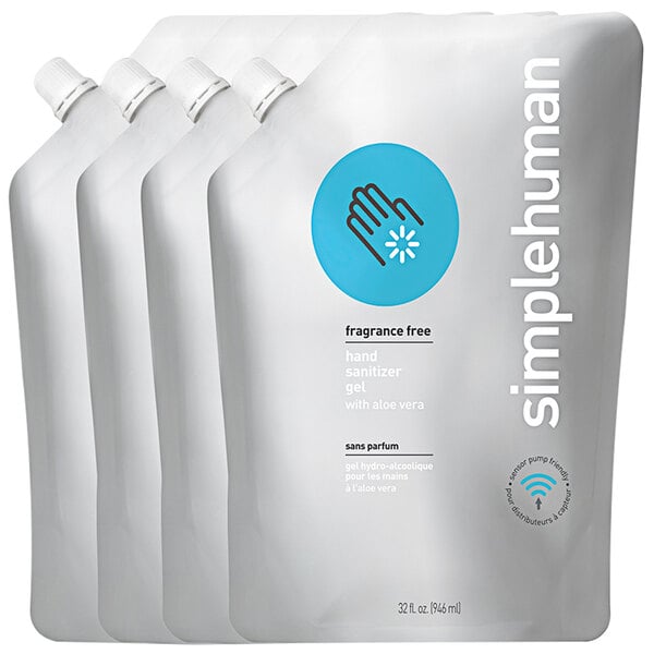 A group of white plastic bags with white labels.
