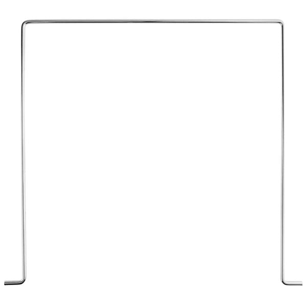 A rectangular white metal frame.